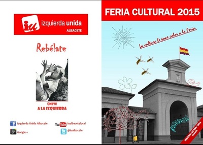 Programa cultural del stand de IU Albacete en Feria 2015