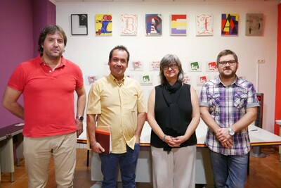 Visita de la Eurodiputada de Izquierda Unida, Paloma López, a Albacete