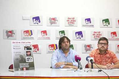 Rueda de prensa de los coordinadores provincial y local de Izquierda Unida Albacete