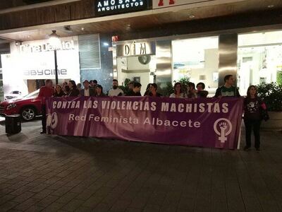 Concentración de la Red Feminista de Albacete contra las Violencias Machistas