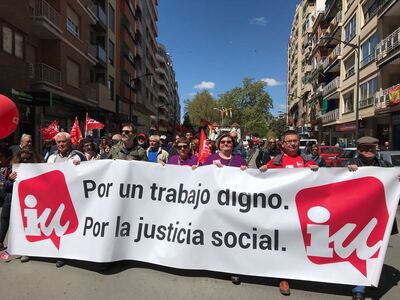 Izquierda Unida de Albacete en el 1º de Mayo