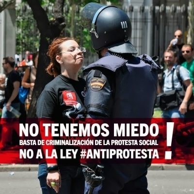 IU llama a toda la población a manifestarse contra la “Ley Mordaza”