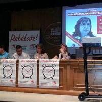 Visita de Paloma López, candidata de IU a las elecciones europeas