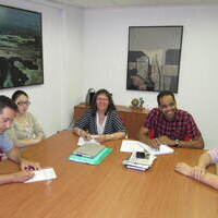 Reunión del Grupo Municipal de IU con trabajadores de Asprona