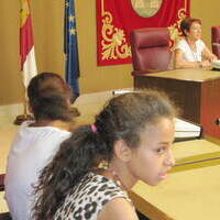 Recepción de niños saharáuis en el Ayuntamiento de Albacete