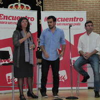 Acto de Alberto Garzón en la facultad de Económicas de Albacete