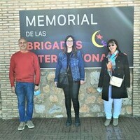 Díaz y Navarro asisten a la inauguración del Memorial de las Brigadas Internacionales de Madrigueras