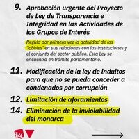 Contra la corrupción: transparencia, contundencia y acción legislativa para la regeneración democrática