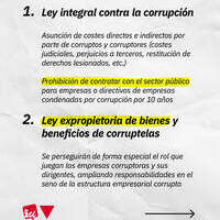 Contra la corrupción: transparencia, contundencia y acción legislativa para la regeneración democrática