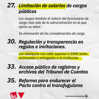 Contra la corrupción: transparencia, contundencia y acción legislativa para la regeneración democrática
