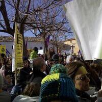 Manifestación en Villar de Cañas contra la instalación del ATC