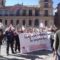 Manifestación en Toledo contra los recortes sociales, la reforma laboral y el "tijeretazo" a las pensiones. 27-2-2011