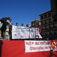 Manifestación en Toledo contra los recortes sociales, la reforma laboral y el "tijeretazo" a las pensiones. 27-2-2011