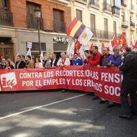 Manifestación de IU 20 de marzo en Madrid