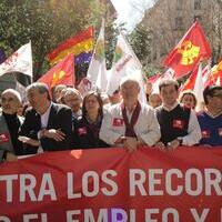 Manifestación de IU 20 de marzo en Madrid