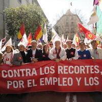 Manifestación de IU 20 de marzo en Madrid