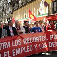 Manifestación de IU 20 de marzo en Madrid