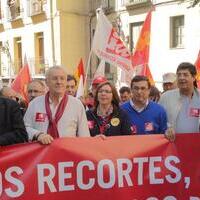 Manifestación de IU 20 de marzo en Madrid