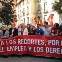 Manifestación de IU 20 de marzo en Madrid