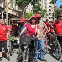 Marcha en bici reivindicativa organizada por IU Albacete