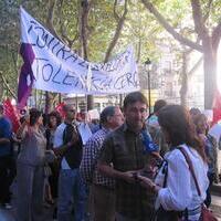 Cacerolada de protesta contra los recortes en los servicios sociales. Albacete,5-10-11