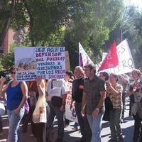 Cacerolada de protesta contra los recortes en los servicios sociales. Albacete,5-10-11