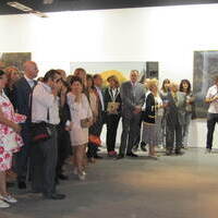 Inauguración exposición "Cinco Paradas". Pabellón Municipal