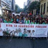 IU participa en la manifestación convocada por la Huelga en defensa de la Educación Pública del 24O