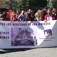 Izquierda Unida en la manifestación del Día 8 de Marzo en Albacete