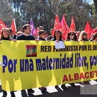 Izquierda Unida en la manifestación del Día 8 de Marzo en Albacete