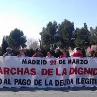 IU apoya y participa con las Marchas de la Dignidad, recibiendolas en Albacete